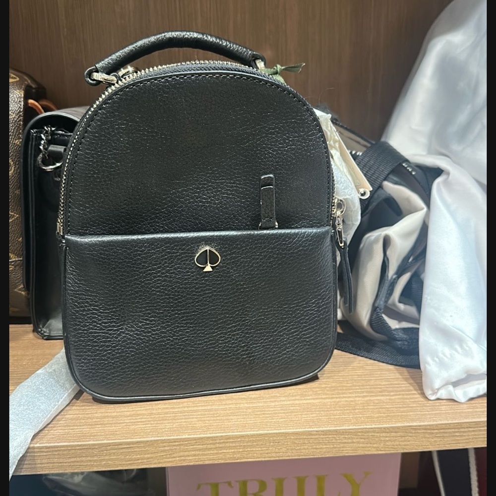 Kate spade Black Leather backpack
